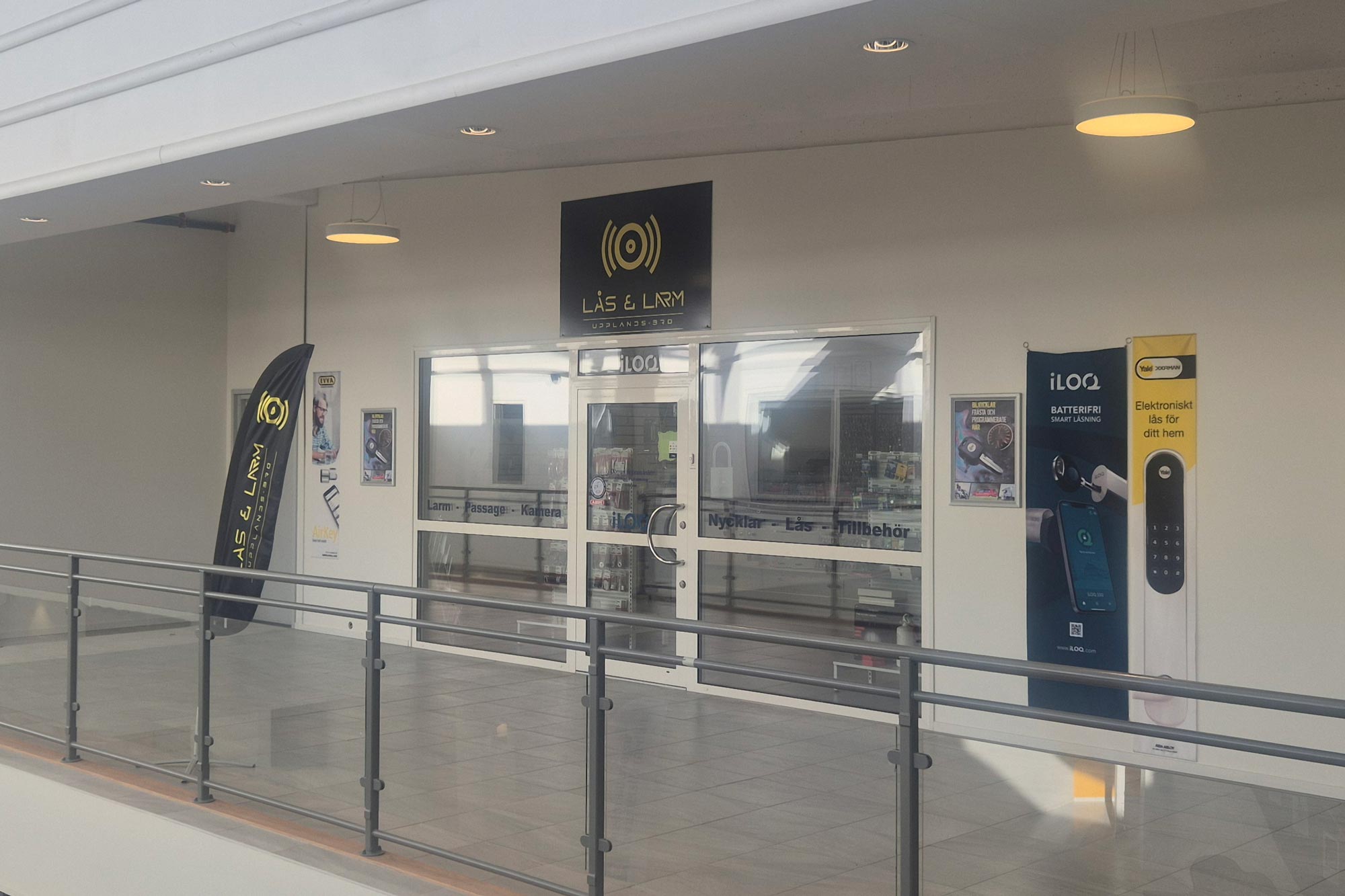 Entré till butiken lås & larm i Upplandsbro